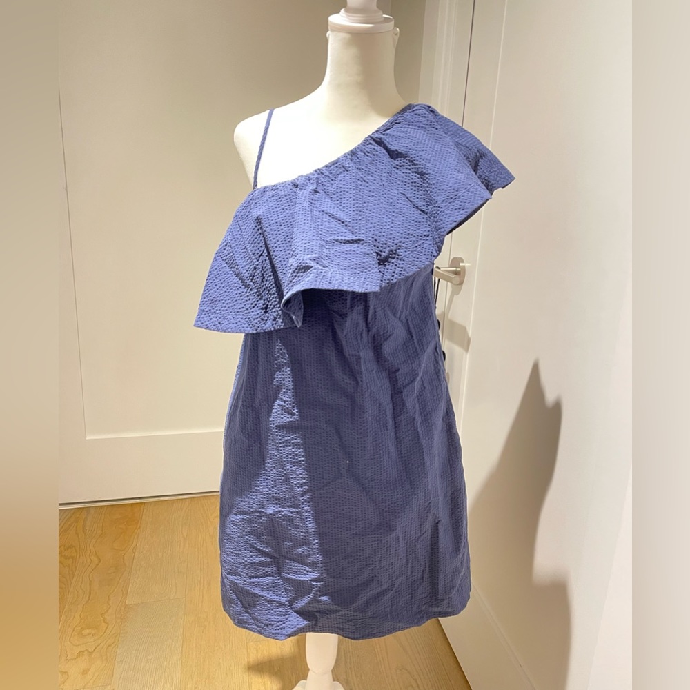 Cuyana One Shoulder Cotton Dress